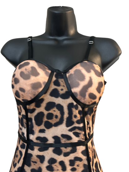 Mob Wife Leopard Mesh Bodysuit